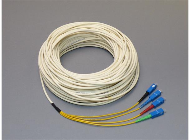 4 fiber SM FTTH PUR SC 75meter Hvit Produktet er utgått så kun lagerbehold